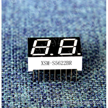 0.56'' 2 Digit 7 Segment LED Display (XSM-S5622BR)